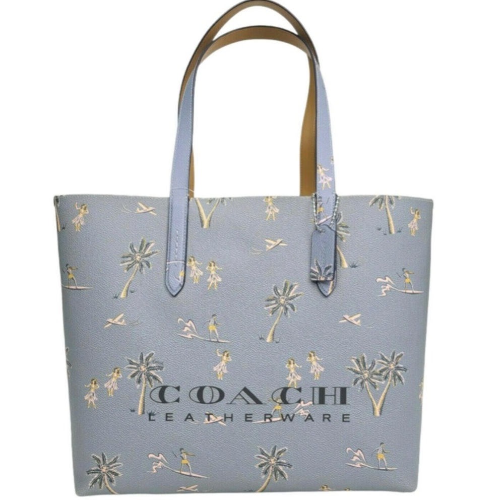 COACH Leatherware Highline Tote Hawaiian Print